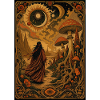 Mushroom Path under Lunar Sun