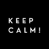 Typographie monochrome Keep Calm