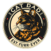 Cat Dad Est. Furr-Ever Badge