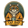Cat Dad Kaffeezeit im Wald