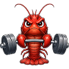 Lobster Crab Shellfish Fitness Bodybuilder