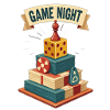 Spielabend Stack: Würfel & Bücher