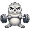 Robbe Seerobbe Gewichtheber Fitness Bodybuilder