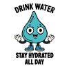 Wassertropfenheld – Trinke Wasser