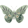 Lavender Daisy Butterfly