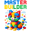 Meisterbauer niedliche Ziegel-Katzen-Kunst