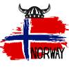Nordische Wikingerflaggen-Pinselkunst