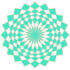 Spirale Mandala Turquoise