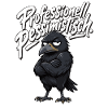 Professional Pessimistic Raven Funny Saying