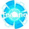 Mandala Néon Circulaire Techno