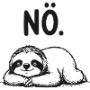 No to Stress Sleeping Sloth