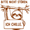Bitte Nicht Stören Sloth Schild
