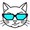 Cat Head Neon Glasses