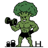 GYM Broccoli Bodybuilder