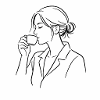 Kaffeezeit im Blazer