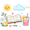 Summer Reading: Book, Blossoms and Lemonade