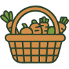 Vegetable Basket Garden Icon