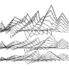 Geometric Mountain Line Art