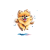 Pomeranian Therapy Art