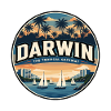 Retro Darwin Mindil Beach Reiseabzeichen