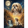 Howling to the Moon Meme Dog Shih Tzu
