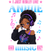 Anime and Music Chibi Black Girl