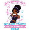 Anime and Music Chibi Black Girl