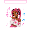 Anime and Music Chibi Black Girl