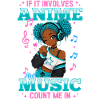 Anime and Music Chibi Black Girl