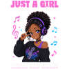 Anime and Music Chibi Black Girl