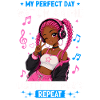 Anime and Music Chibi Black Girl