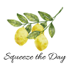 Squeeze the Day Lemon Botanical Design