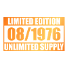 50th Anniversary Limited Edition - ꝏ Supply 08/1976
