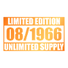 60th Anniversary Limited Edition - ꝏ Supply 08/1966