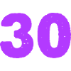 Purple 30 Birthday Design