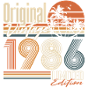 Vintage 1986 Vintage Retro Birthday Gift