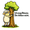 Schaf umarmt Baum – Naturwitz