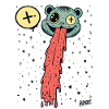 Drippy Tongue Bear Pop Art