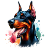 Doberman Motif