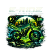 E-RIDE FUTURE Neon-E-Bike Cyber-Stil