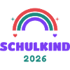 Schulkind 2026 Regenbogen - Einschulung