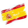 Spain Flag – Modern Brushstroke Design