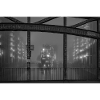 Water castle in the fog