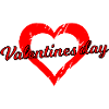 Valentine's Day Heart Font Design