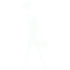 Cheerleader Silhouette mit Pomponen