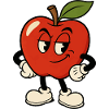 Apfel Charme Cartoon