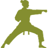 Frau Kampfsport Silhouette