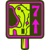 Disc Golf Course Sign Icon