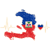 Haiti Heartbeat Flag