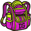 Disc Golf Backpack Bag Clipart